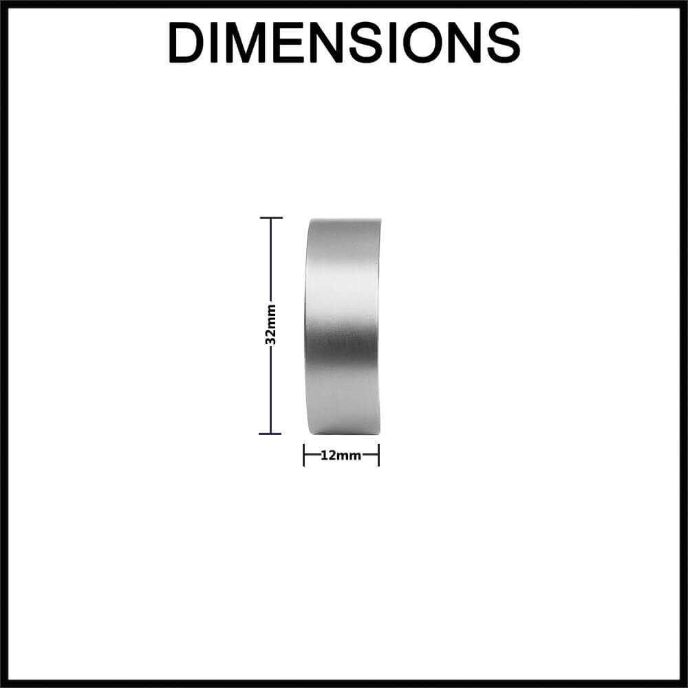 Manovella Katherina Disc Cabinet Knob - Brushed Brass Dimensions