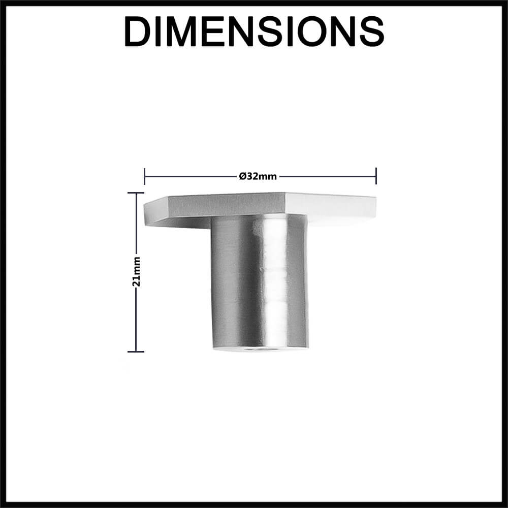 Manovella Rosalind Hexagonal Cabinet Knob - Brushed Brass Dimensions