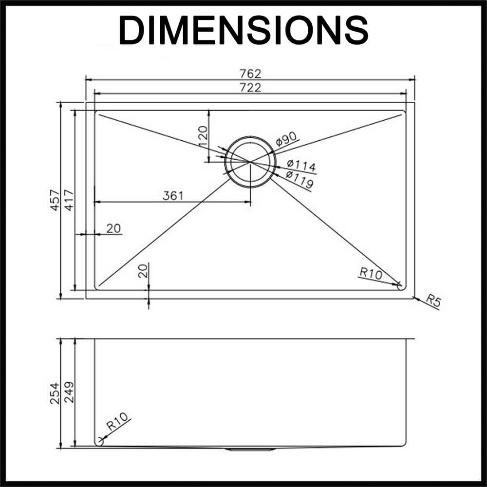 brushed gold italian design kitchen sink