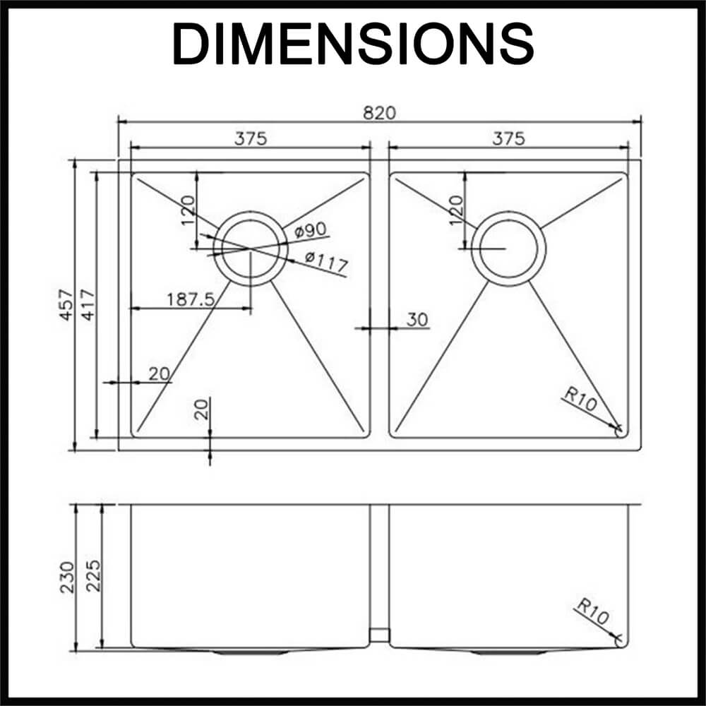 double bowl kitchen sink