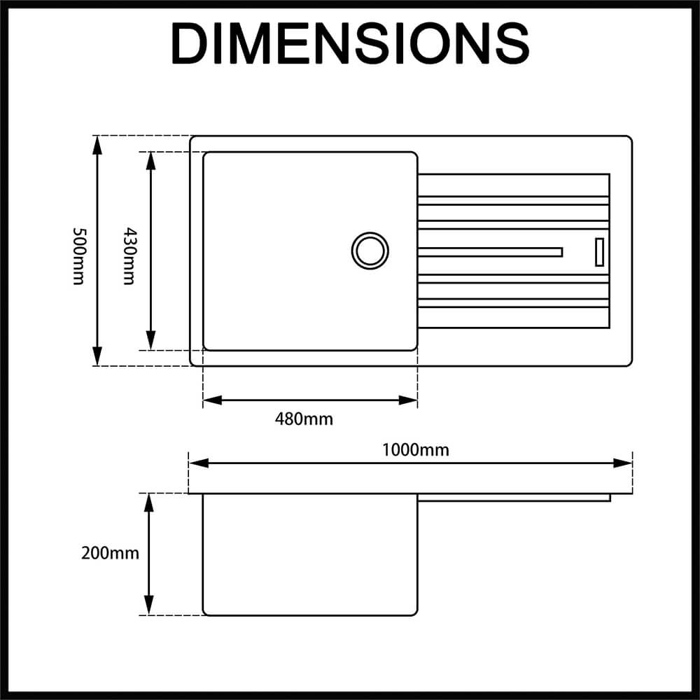 granite kitchen sink