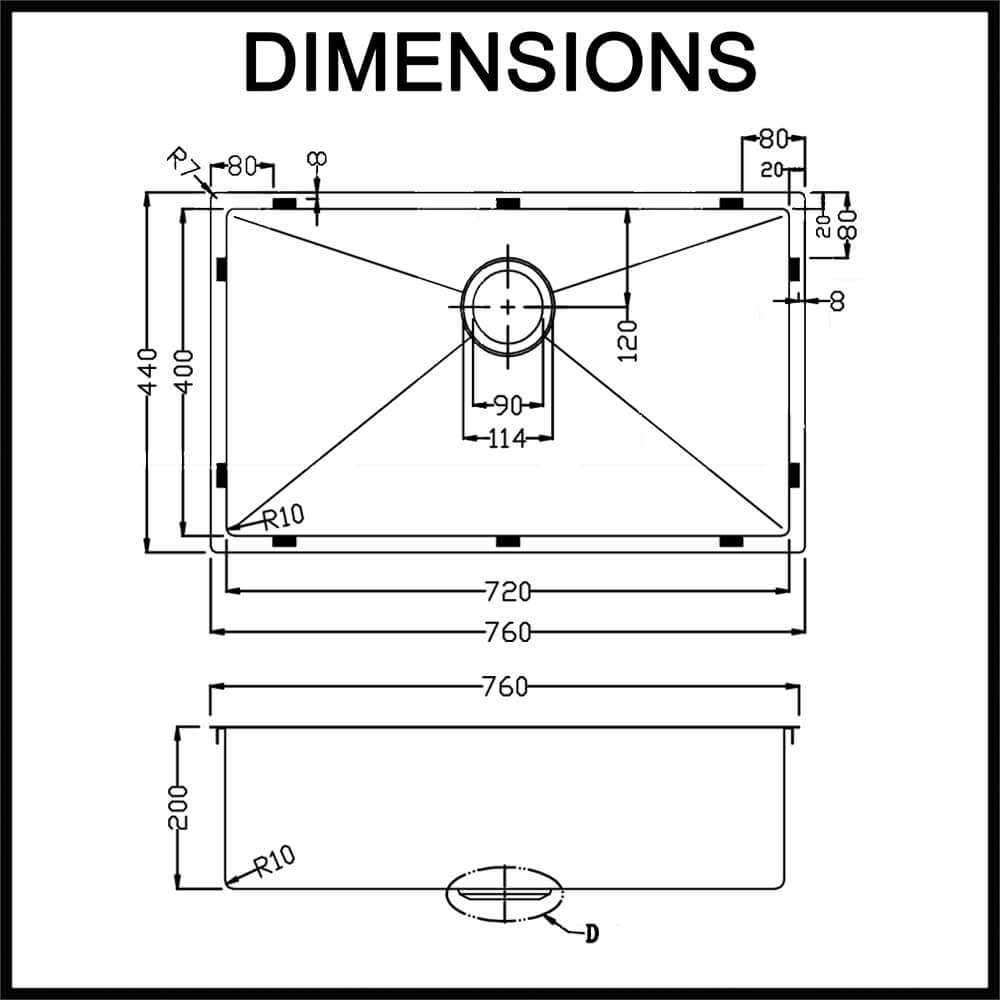 meir kitchen sinks large bowl nano coating