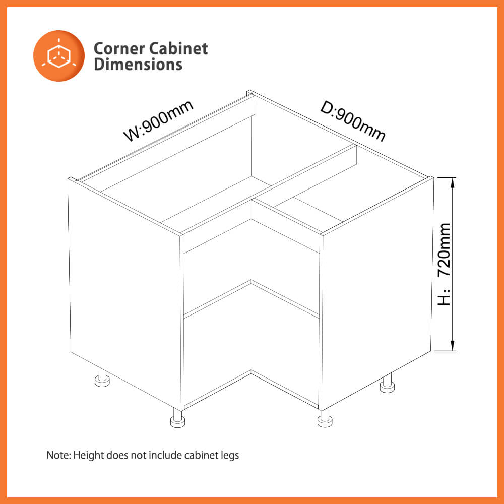 corner cabinet 900mm wide
