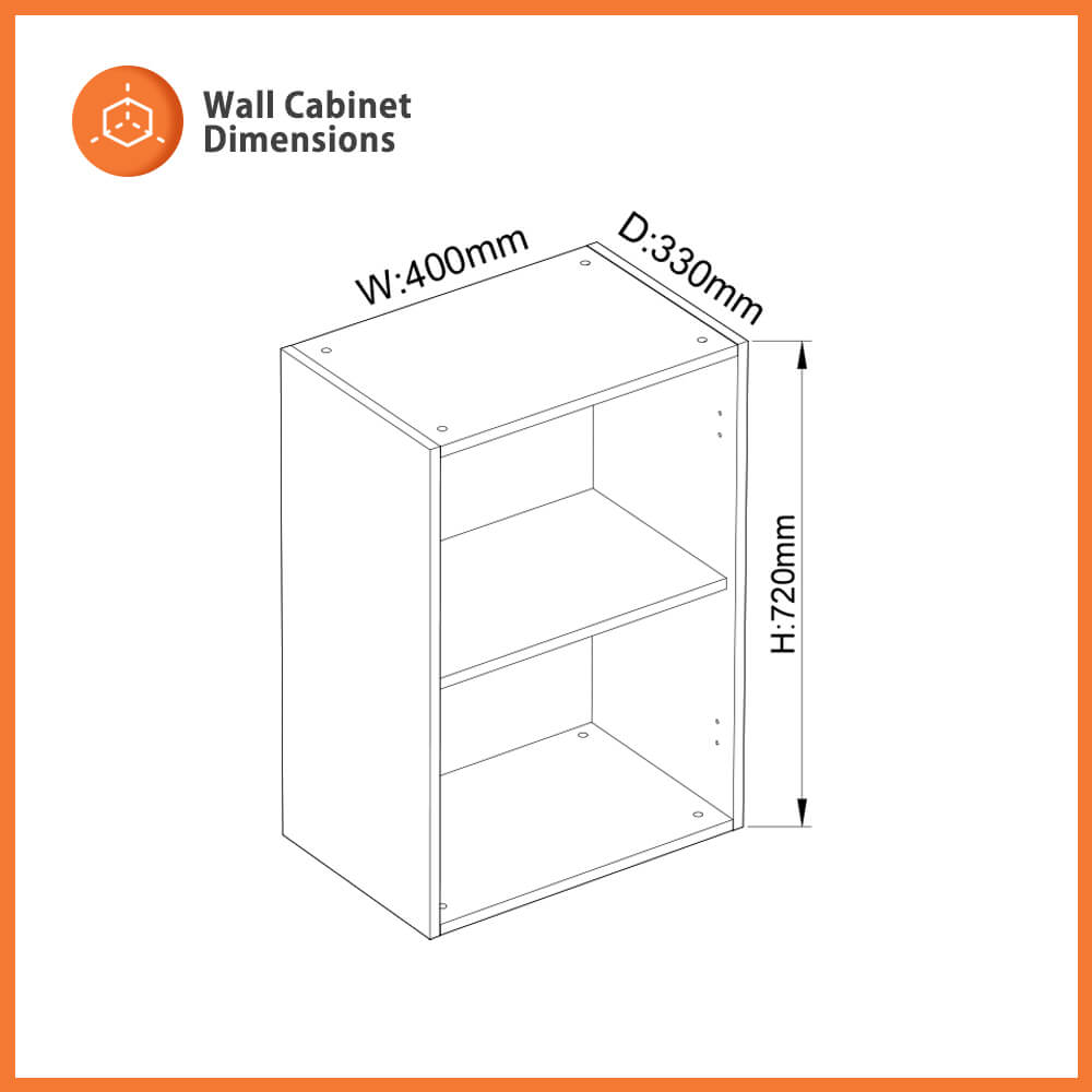 flat pack wall cabinet 400mm