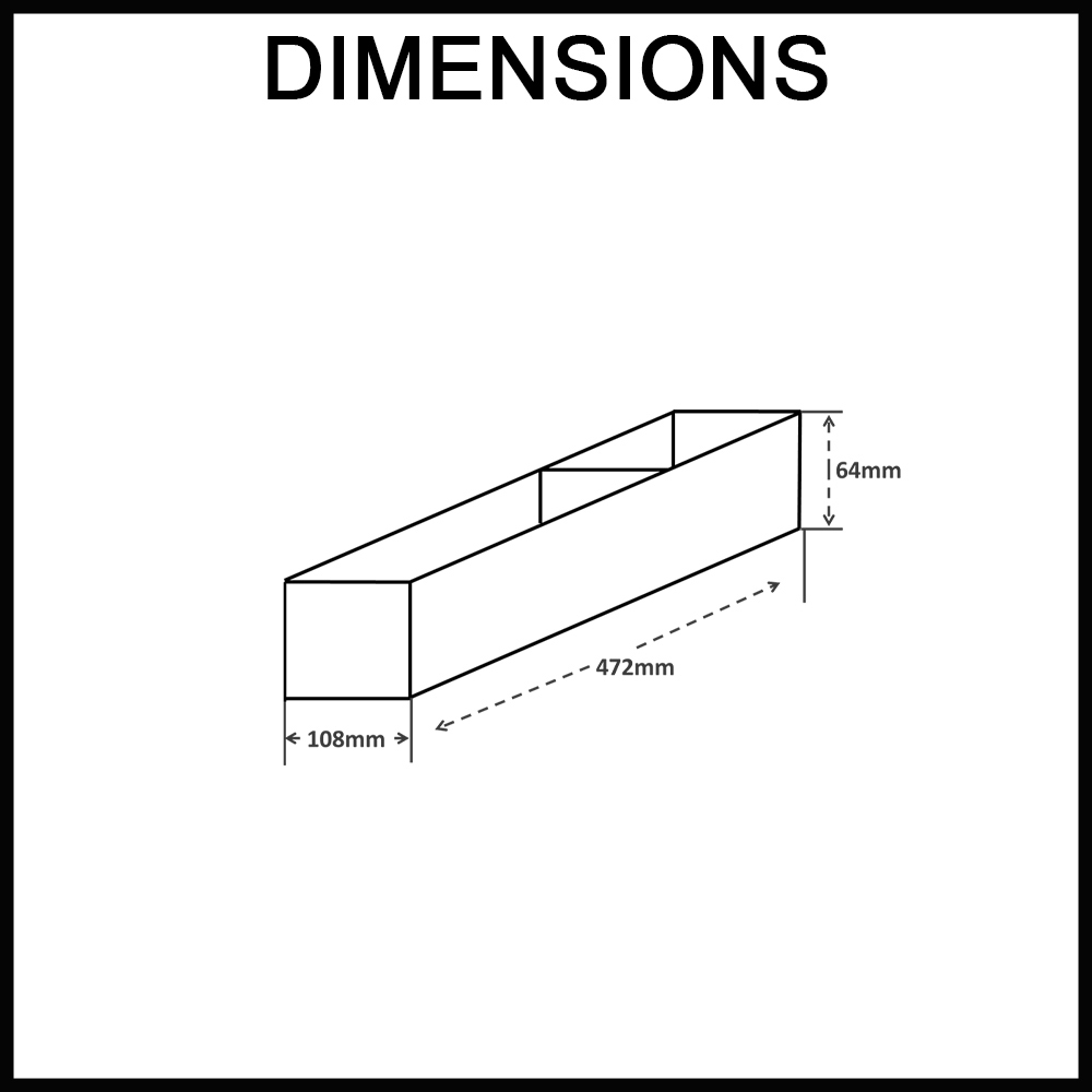 ELITE Stainless Steel Drawer Organiser - Chef Series - Adjustable 2 Tray Dimensions