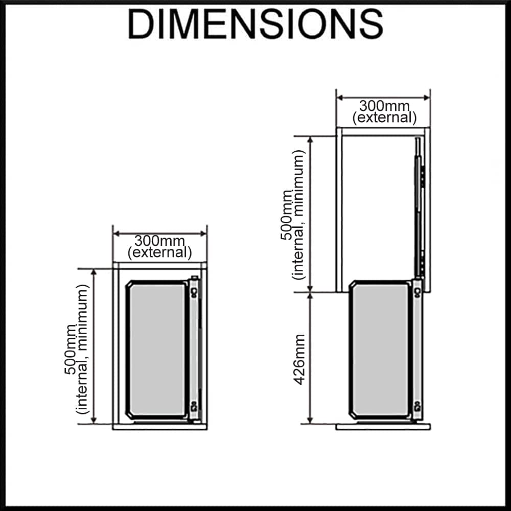 nero pull-out pantry cabinet dimensions