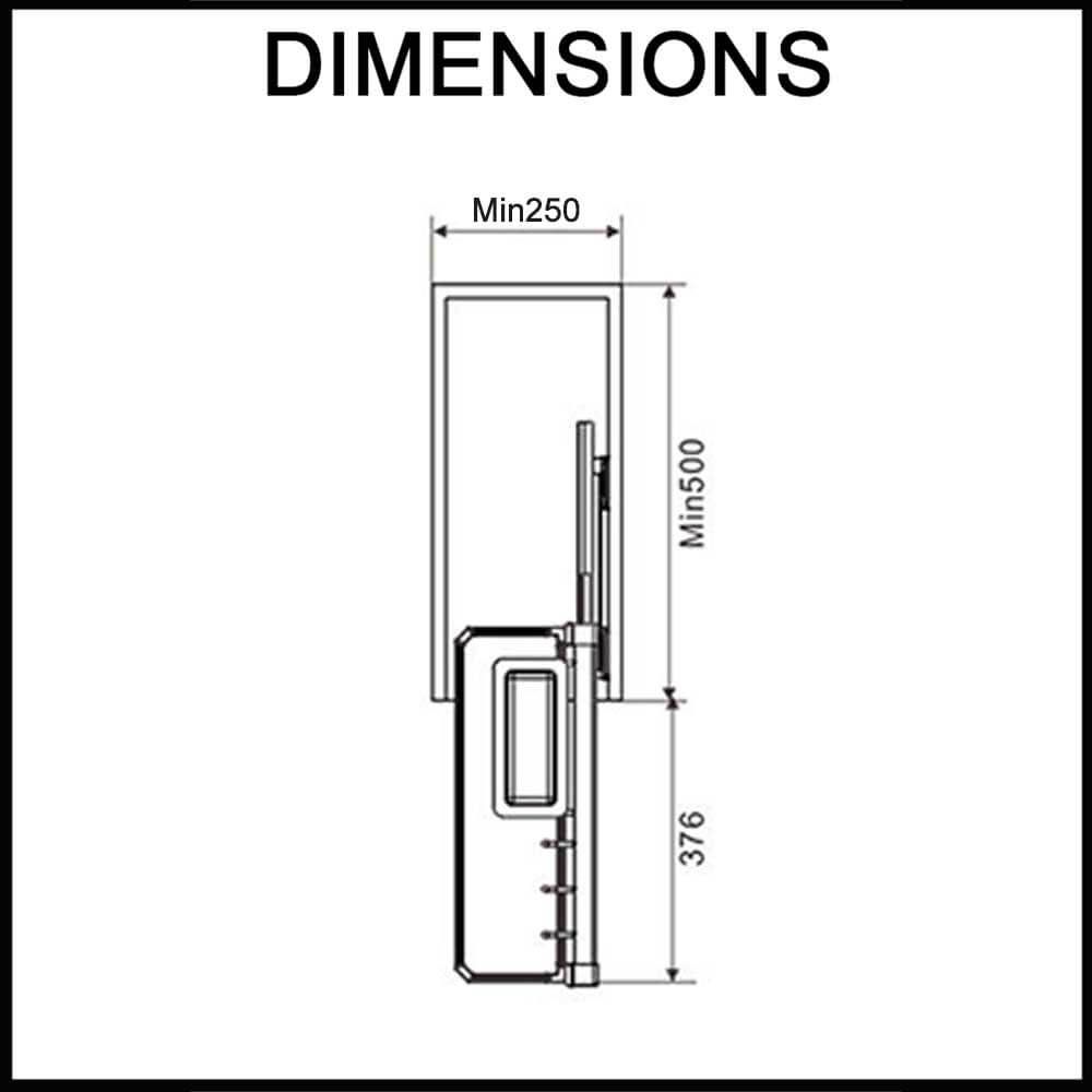 Galley stainless steel undersink storage with hooks and soap dish