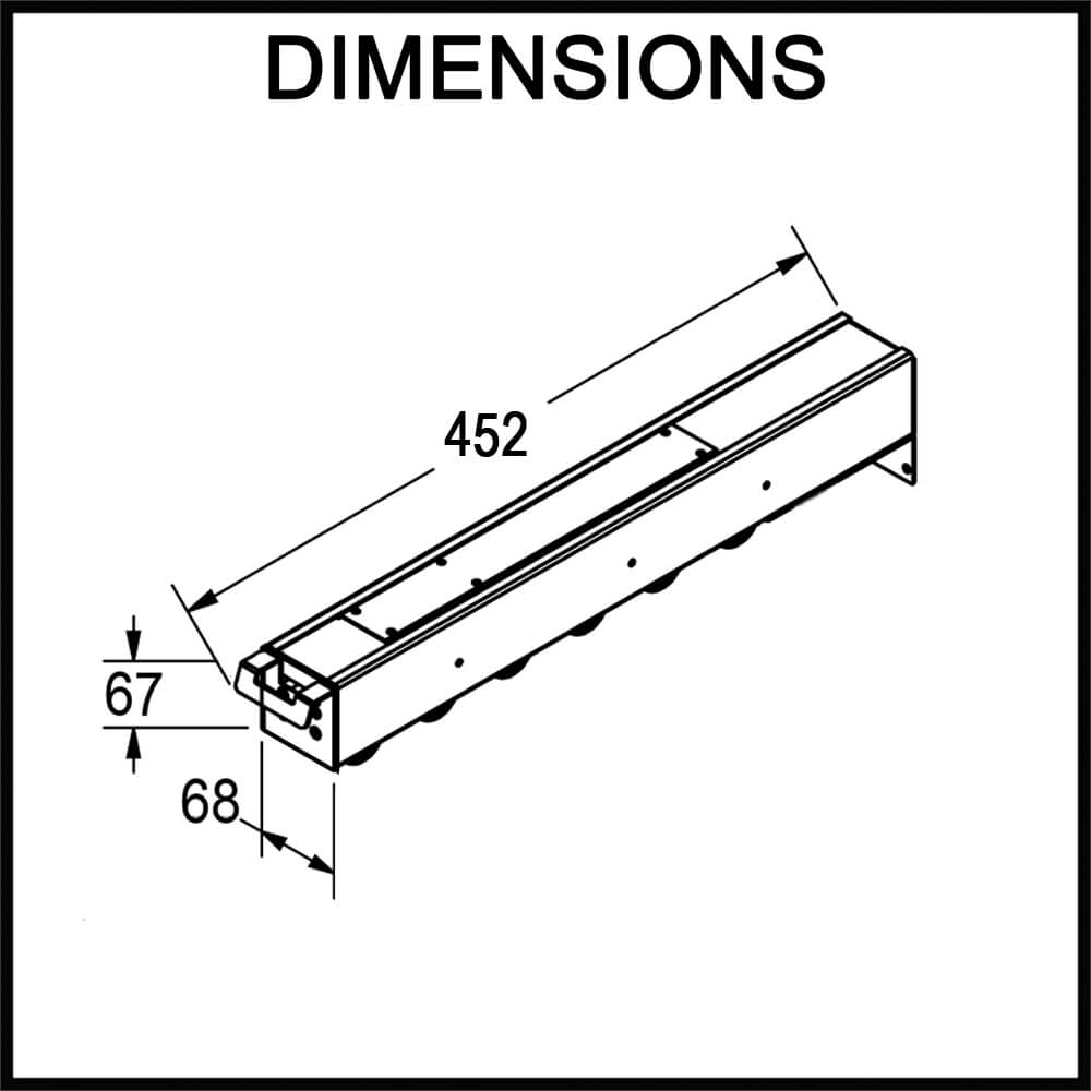 hanging rack undercounter cabinet