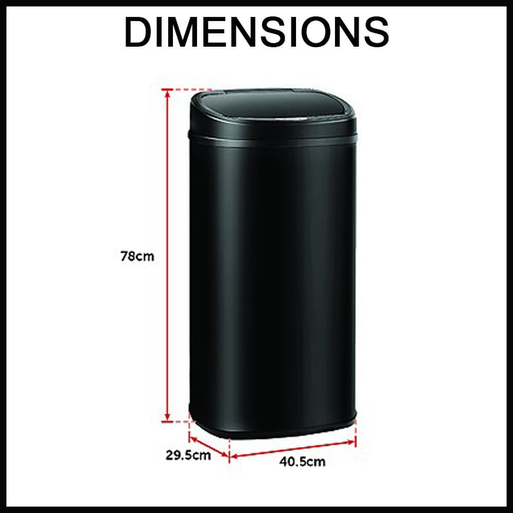 black sensor bin